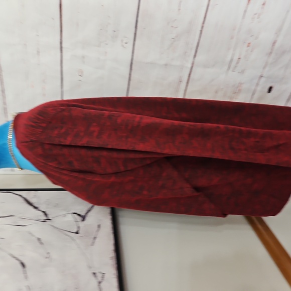 NWT Yelete Burgundy Surprice Wrap Tunic Sweater Size Xl - Picture 7 of 14